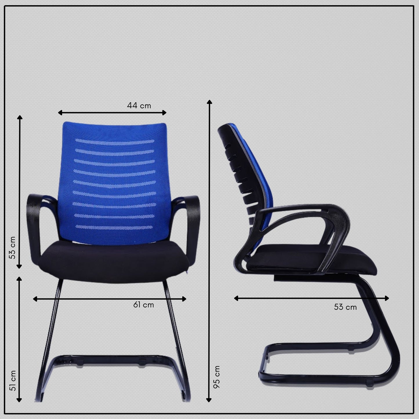 Vista Visitor Chair (Blue)
