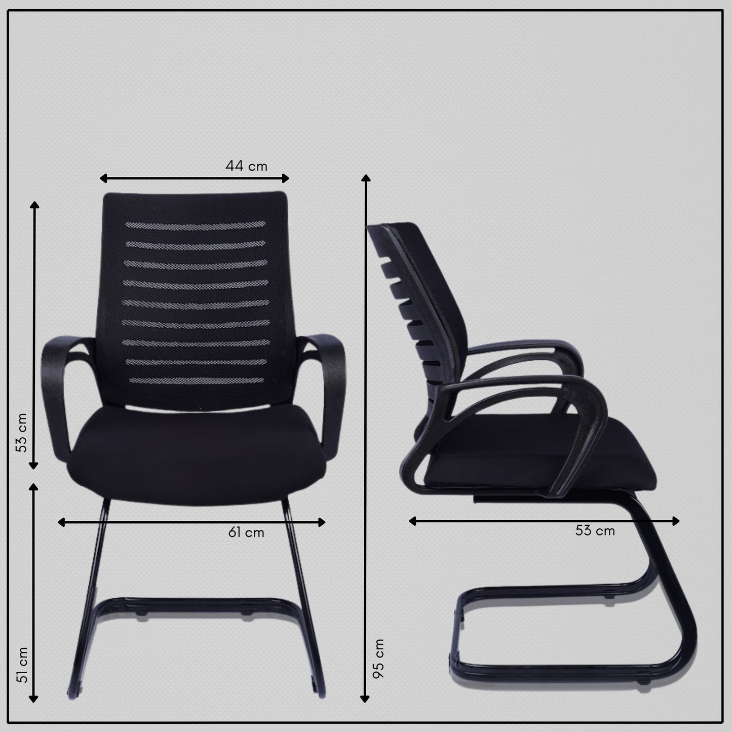 Vista Visitor Chair (Black)