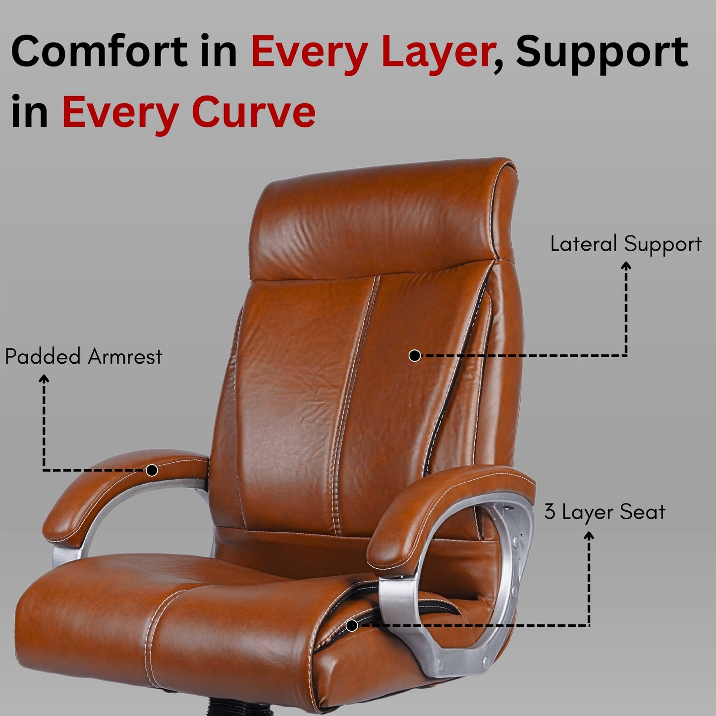 Regal Executive Chair (Tan Brown)