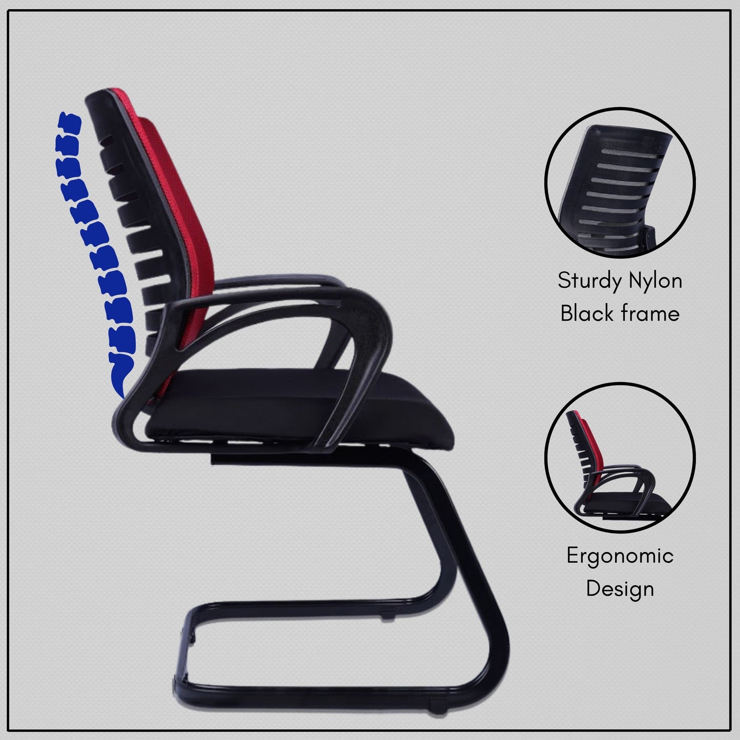 Vista Visitor Chair (Red)