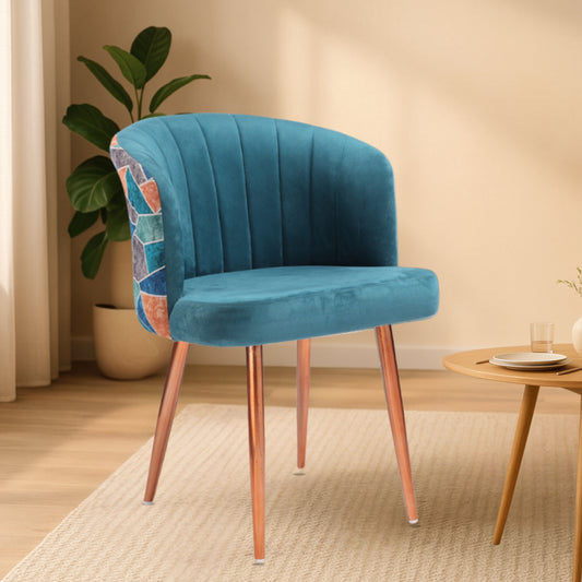 Velza Chair (Teal with Multi)