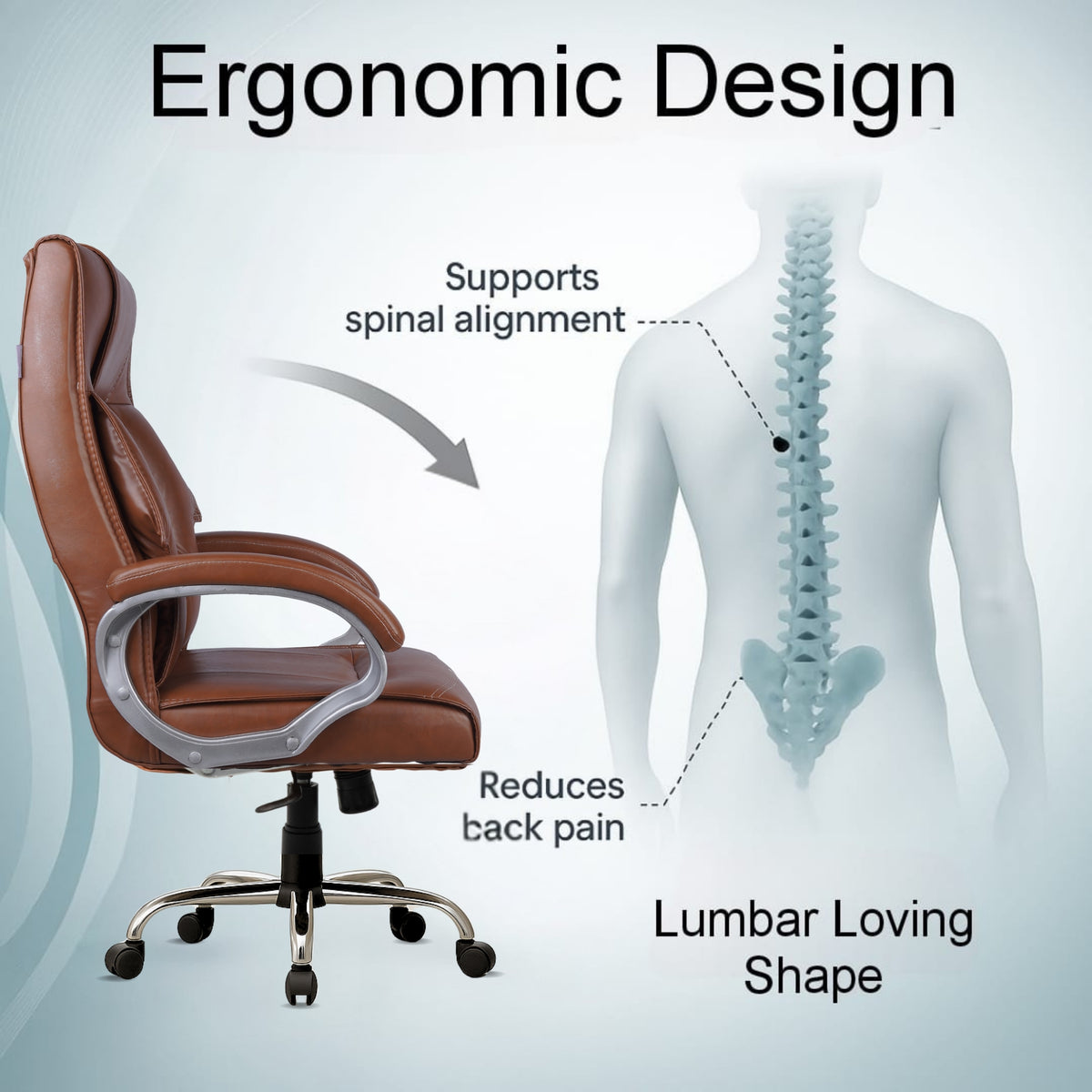 Rose Executive Chair (Tan Brown)