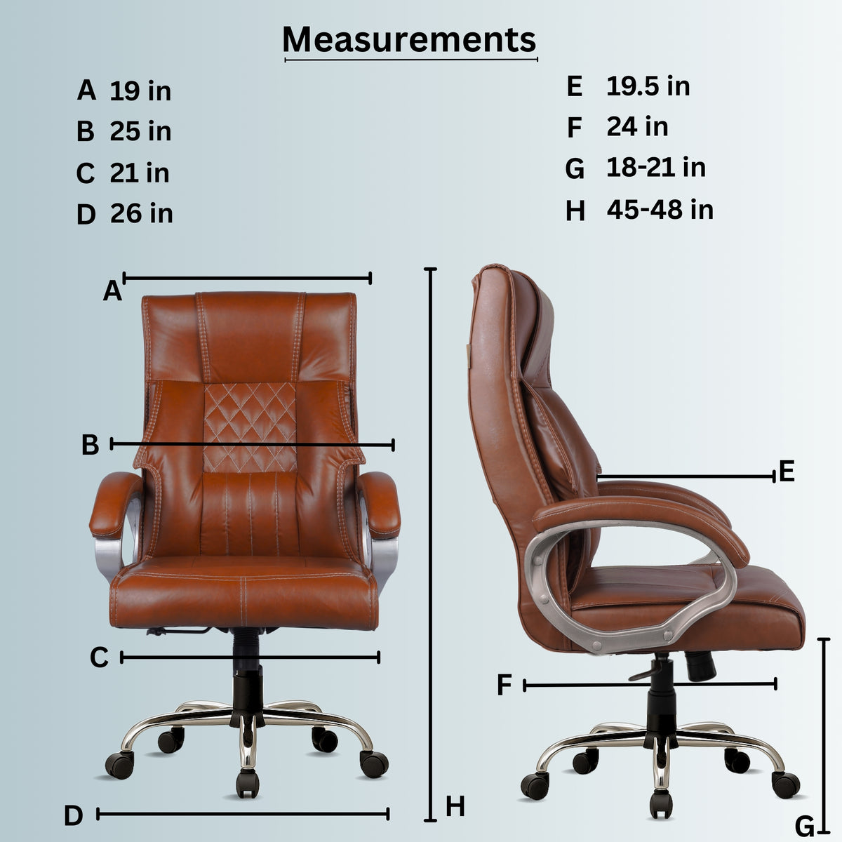 Rose Executive Chair (Tan Brown)